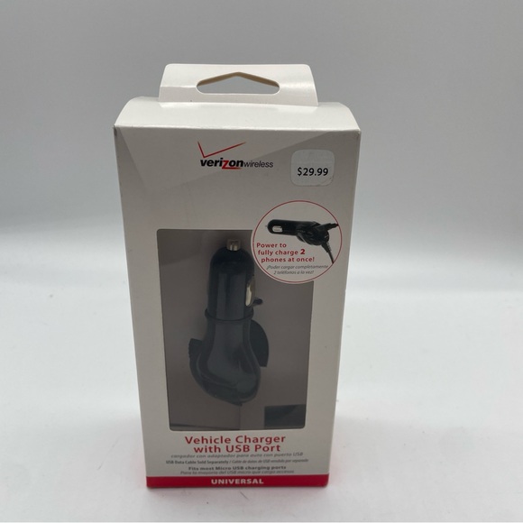 Verizon Car Vehicle Charger With USB Port Universal New - Picture 2 of 9